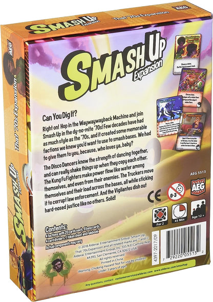 Alderac Entertainment Group AEG55132 Smash Up That 70s Expansion, Multicolour Smash Up: That 70s Expansion
