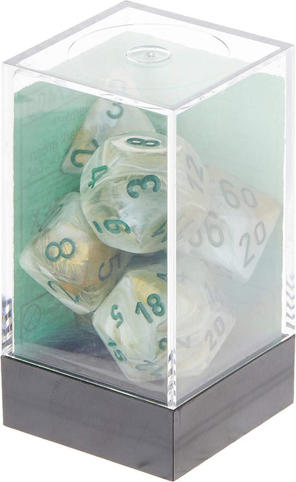 Chessex Says: CHX27409 Marble Nut Set: Green/Dark Green (7