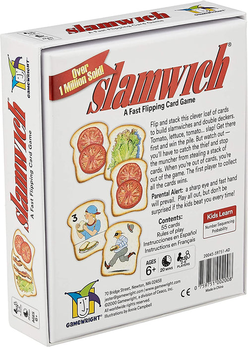Gamewright | Slamwich | Card Game | Ages 6+ | 2-6 Players | 20 Minutes Playing Time