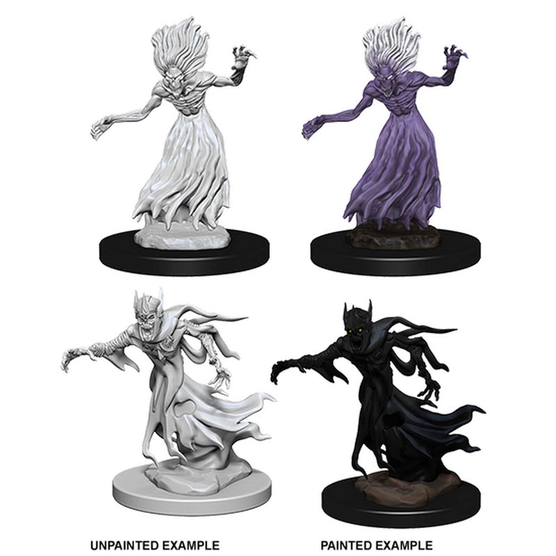 D&D Unpainted Miniatures: Wraith and Specter