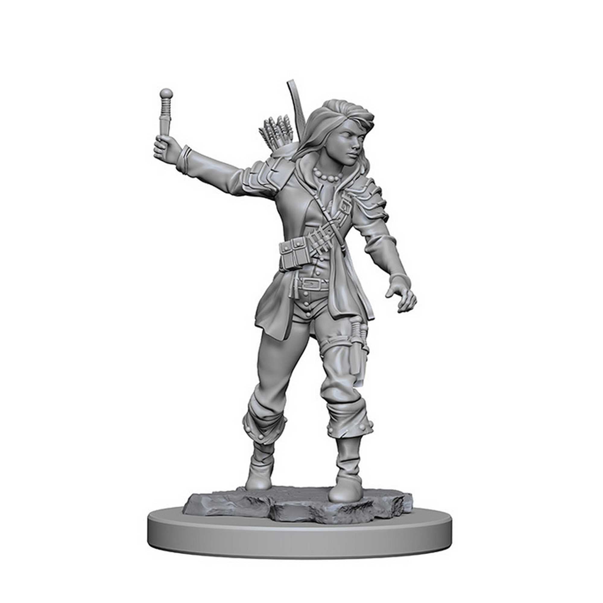 Pathfinder Deep Cuts Unpainted Miniatures: Human Female Rogue