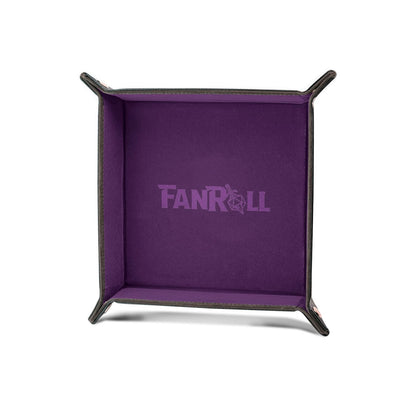 Fold Up Velvet Dice Tray: Purple