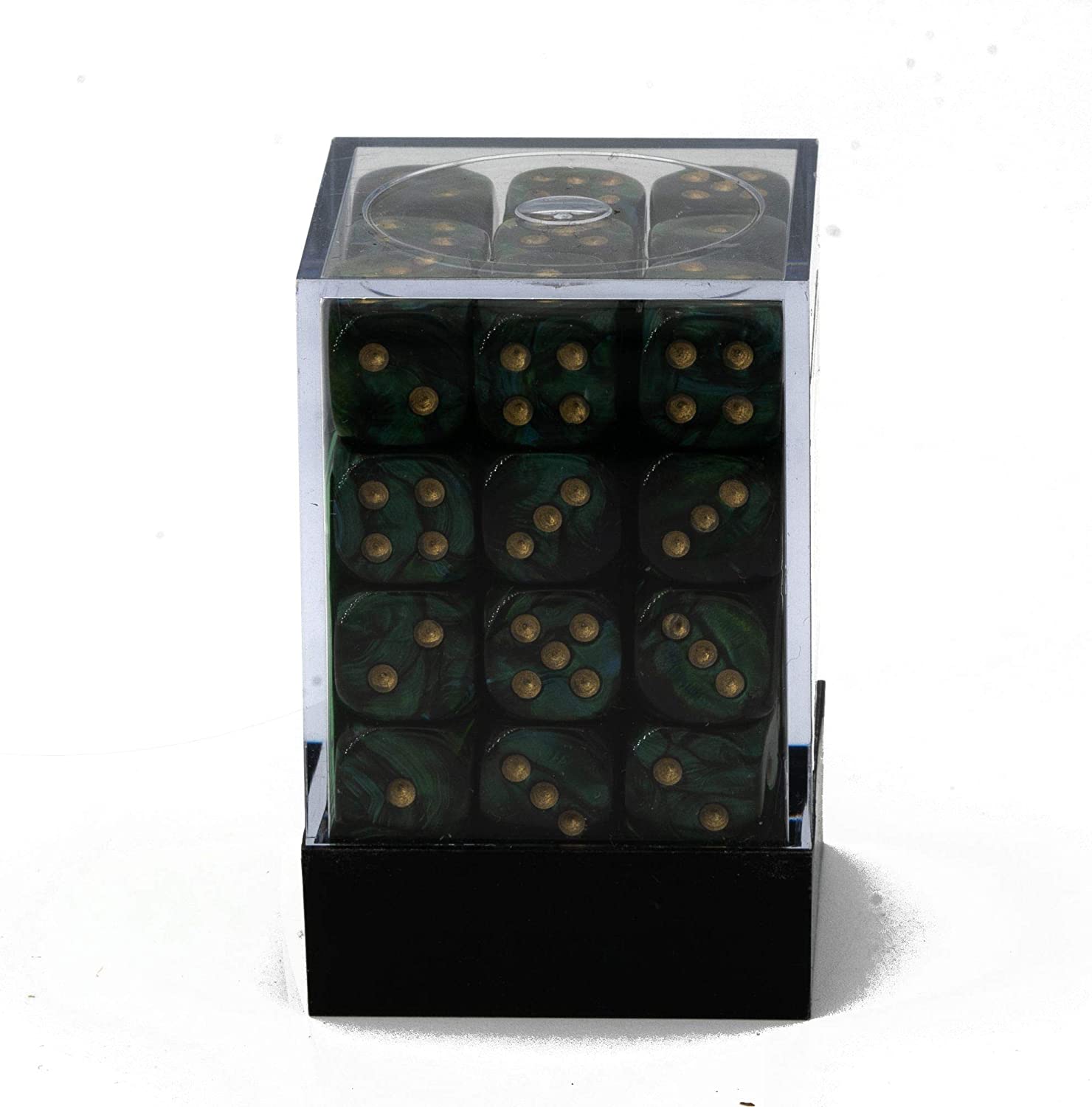 Dadi D6 Scarab Jade w/Gold (36)
