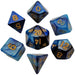 Dark Blue & Light Blue w/Gold (7)