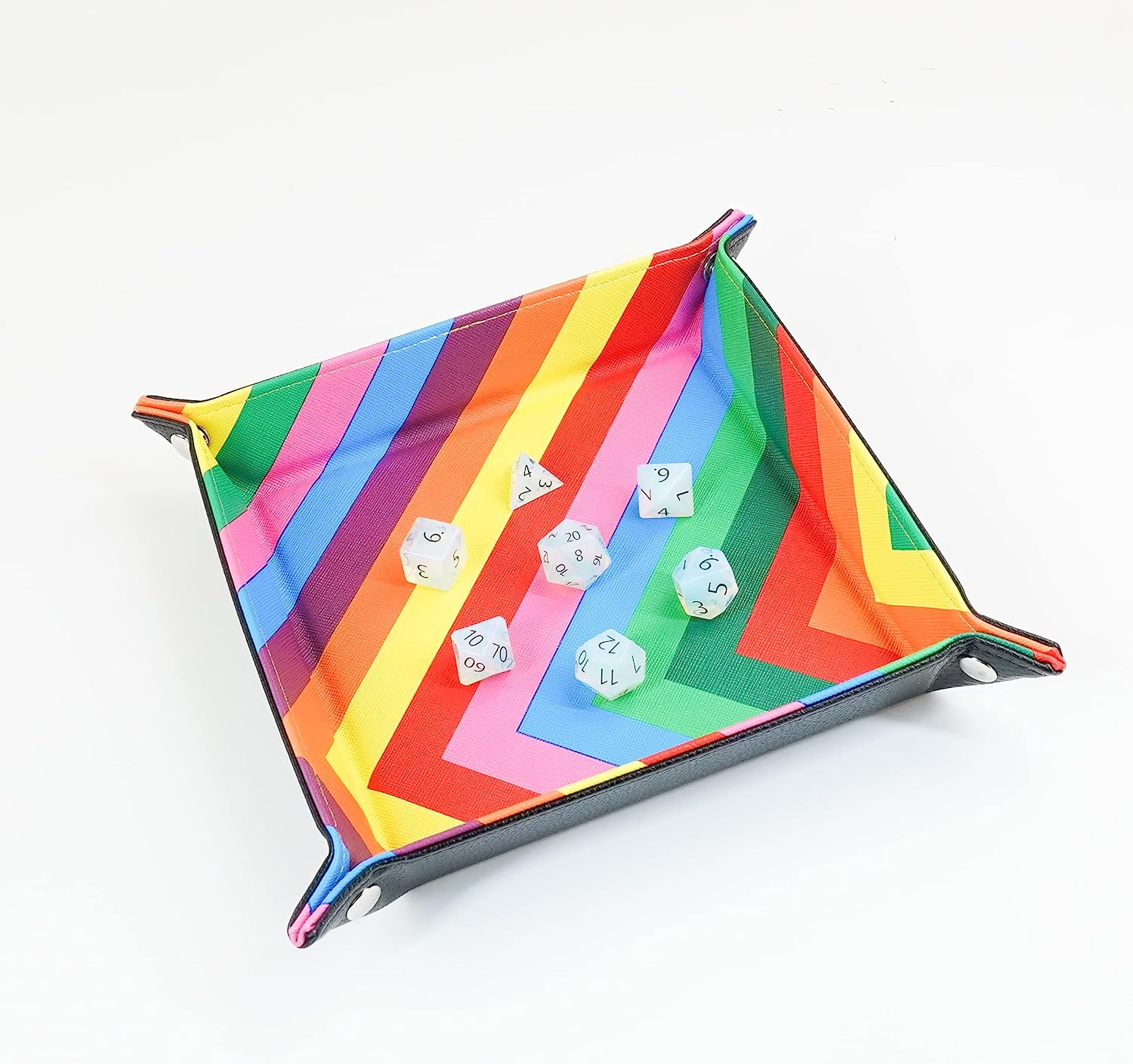 Folding Dice Tray: Leather