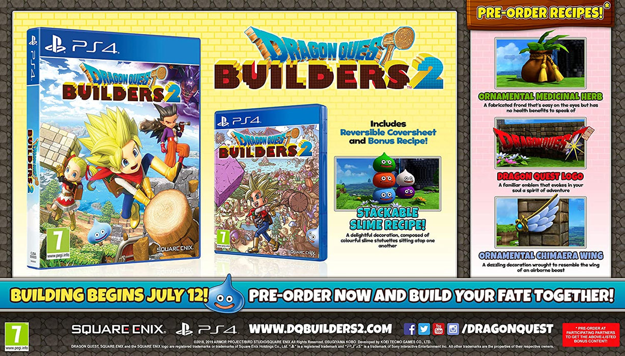 Dragon Quest Builders 2 PS4 Game