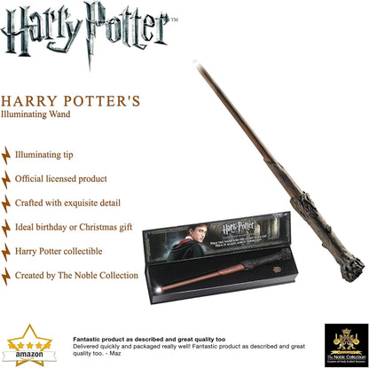 The Noble Collection NN1910 Harry Potter Illuminating Wand, 14-Inch