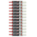 Pentel Maxiflo Dry Wipe Chisel Tip Marker - Red (Pack of 12