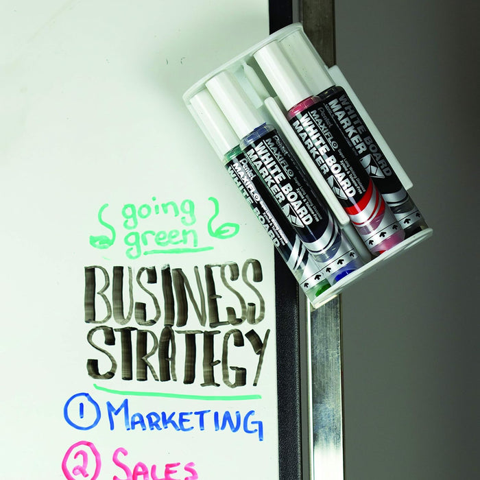 Pentel Maxiflo Dry Wipe Chisel Tip Marker - Red (Pack of 12