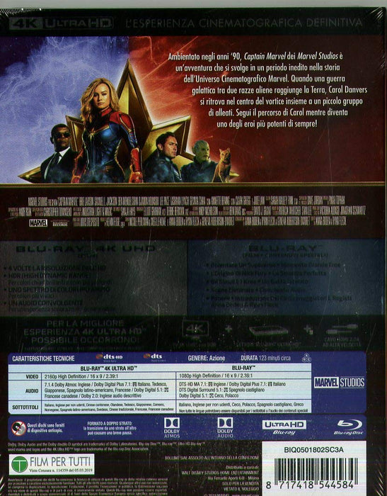 Captain Marvel Ultra-HD 4K (2 Blu-Ray)