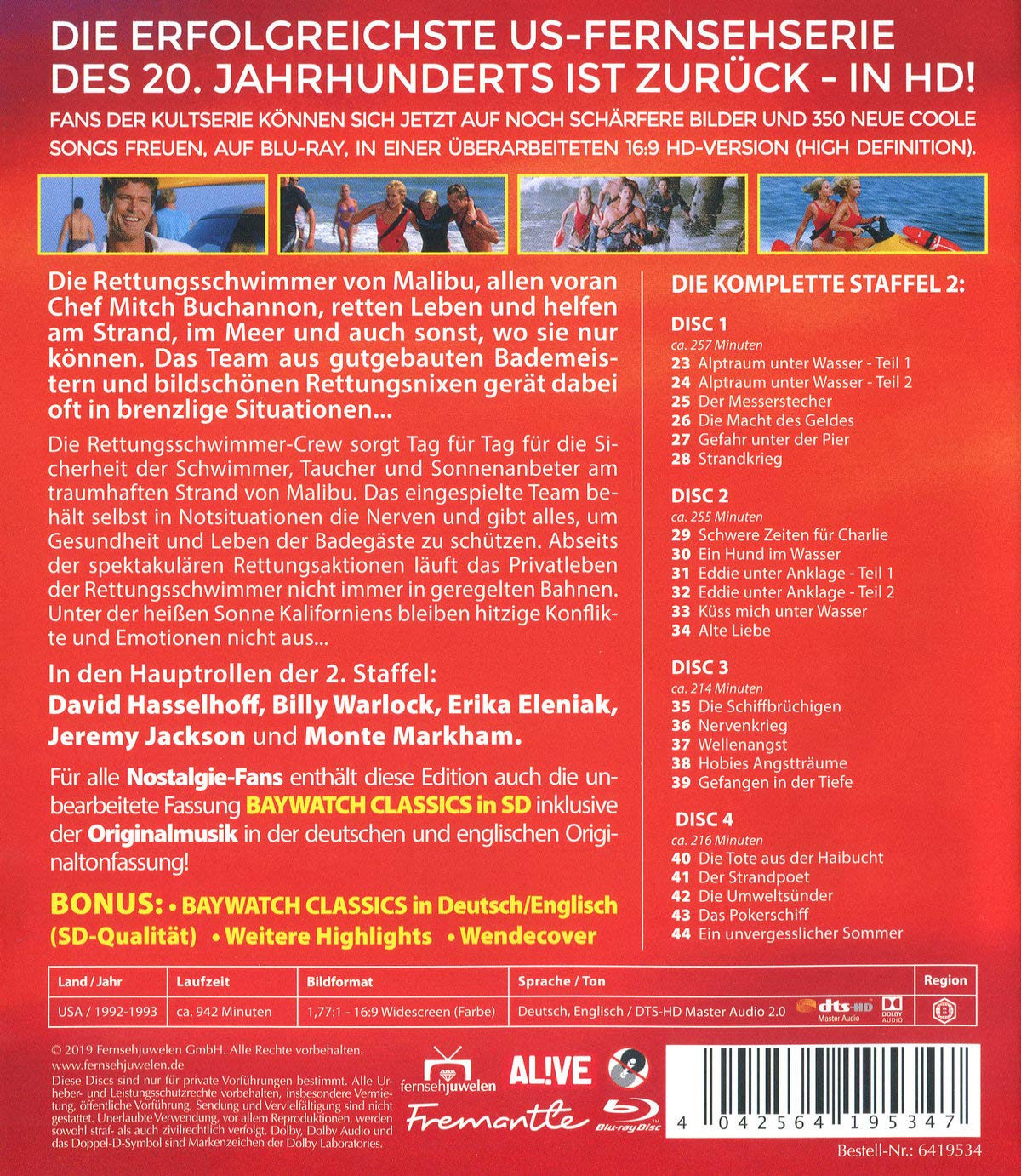 Baywatch HD - Staffel 2 (Fernsehjuwelen)