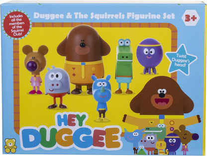 Hey Duggee 1870R Squirrel Figurine Set with Duggee, Multicolor & Twirlywoos 5 figure character gift pack