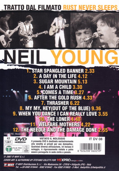 neil young tratto dal filmato rust never sleepers dvd Italian Import