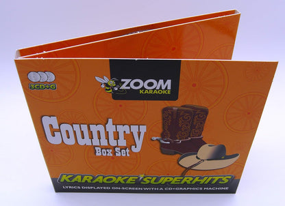 Zoom Karaoke CD+G - Country Superhits - Triple CD+G Karaoke Pack
