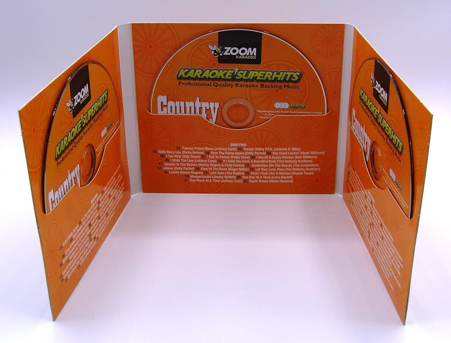Zoom Karaoke CD+G - Country Superhits - Triple CD+G Karaoke Pack