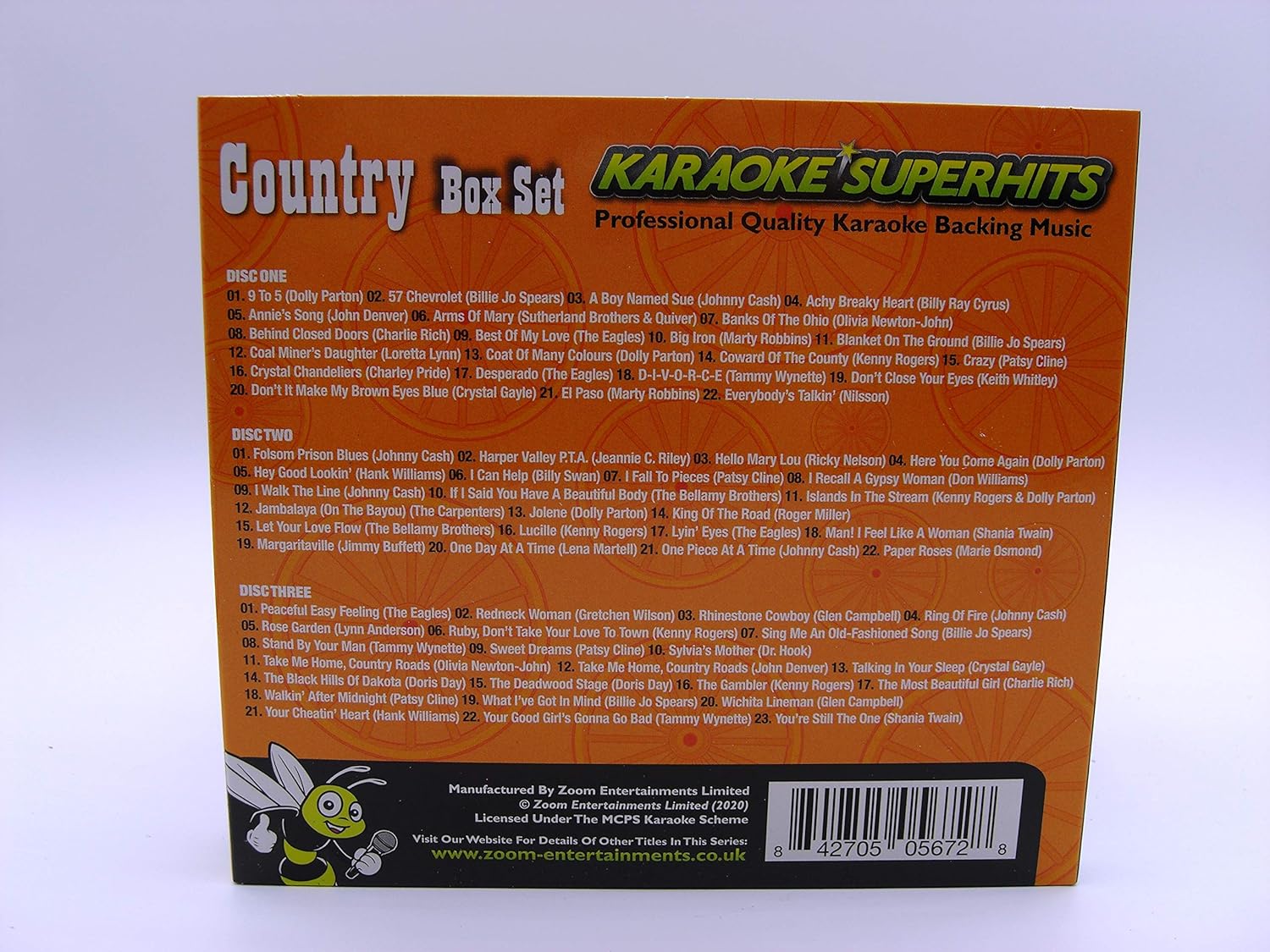 Zoom Karaoke CD+G - Country Superhits - Triple CD+G Karaoke Pack