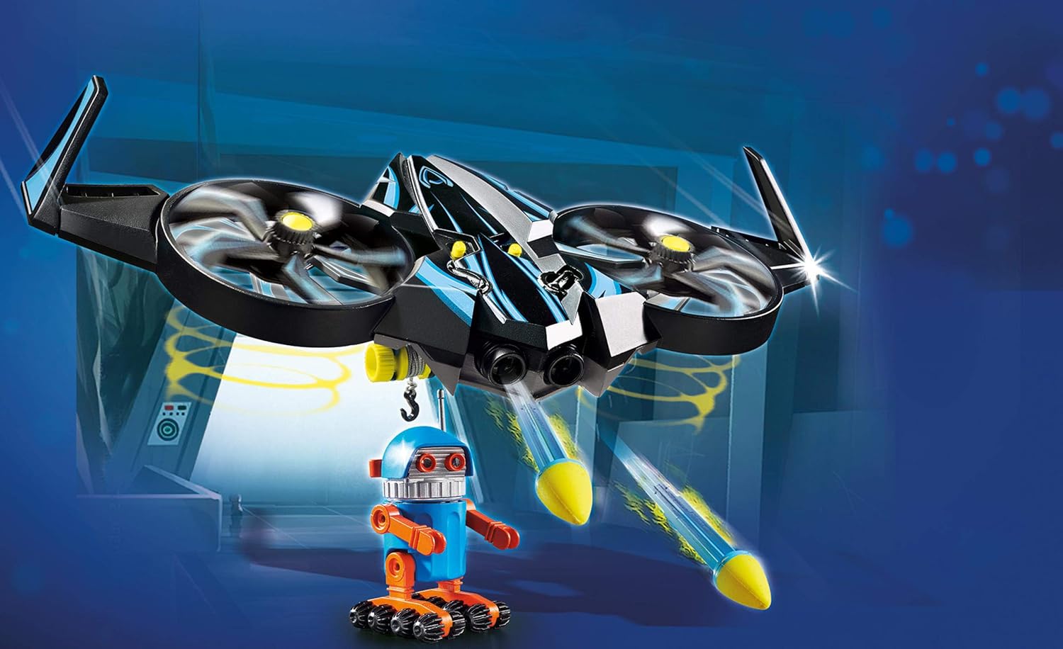 PLAYMOBIL:The Movie 70071 Robotitron mit Drohne, Ab 5 Jahren