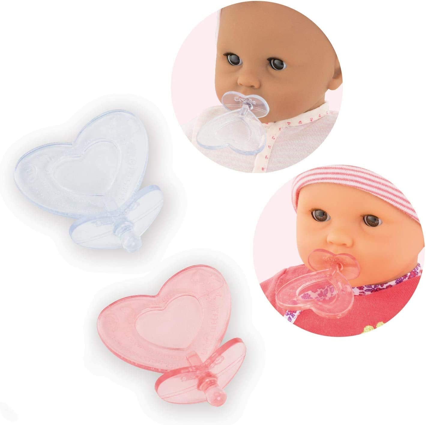 Corolle - Set de 2 Chupetes para Muñecas de 30cm, A partir de 18 meses (9000110210)