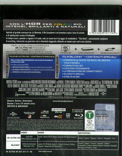 Il Re Scorpione (4K Ultra HD + Blu-Ray)