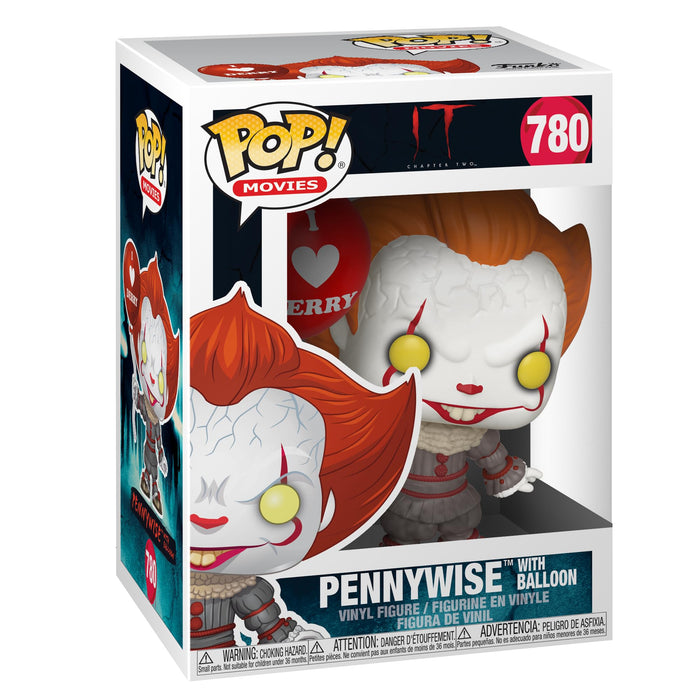 Funko Pop! Movies: IT: Chapter 2- Pennywise With Balloon - It - Collectable Vinyl Figure - Gift Idea - Official Merchandise - Toys for Kids & Adults - Movies Fans - Model Figure for Collectors