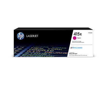HP 415X - High Yield - magenta - original - LaserJet - toner cartridge (W2033X) - for Color LaserJet Pro M454, MFP M479