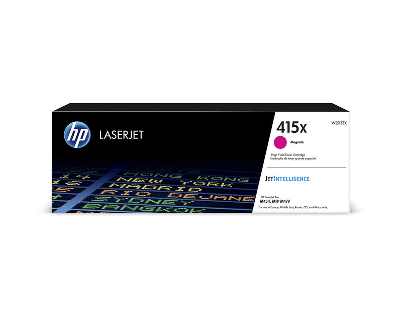 HP 415X - High Yield - magenta - original - LaserJet - toner cartridge (W2033X) - for Color LaserJet Pro M454, MFP M479