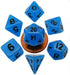 7-Set Mini: 10mm: Glow BU w/BK Numbers