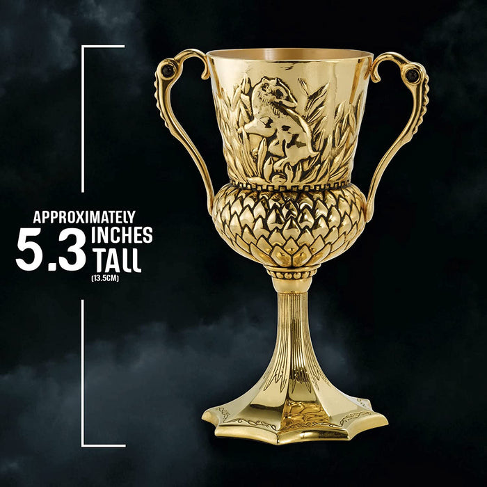 The Noble Collection Harry Potter Helga Hufflepuff Cup - 5.3in (13.5cm) Die Cast Metal Horcrux Replica - Officially Licensed Film Set Movie Props Gifts