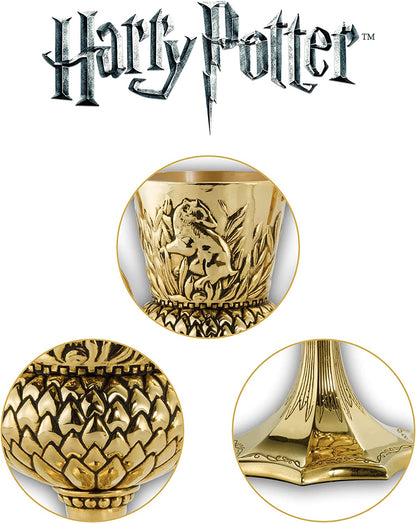 The Noble Collection Harry Potter Helga Hufflepuff Cup - 5.3in (13.5cm) Die Cast Metal Horcrux Replica - Officially Licensed Film Set Movie Props Gifts