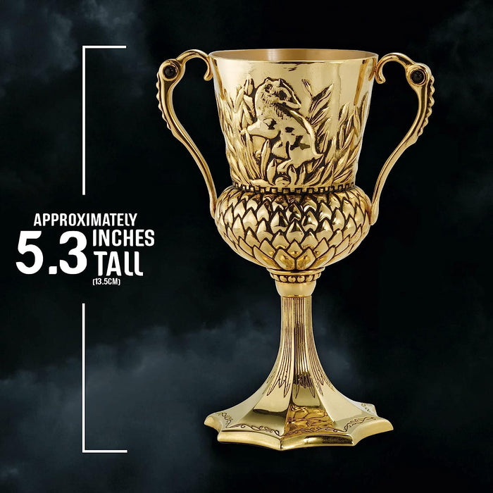 The Noble Collection Harry Potter Helga Hufflepuff Cup - 5.3in (13.5cm) Die Cast Metal Horcrux Replica - Officially Licensed Film Set Movie Props Gifts