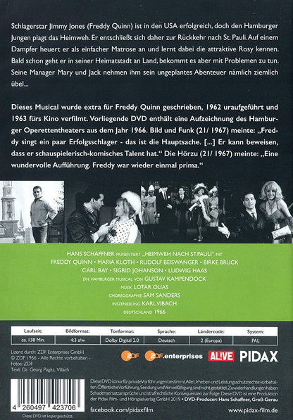 Heimweh nach St. Pauli / Kult-Musical mit Freddy Quinn (Pidax Theater-Klassiker