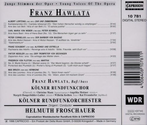 Arien Und Szenen Aus Opern (Hawlata, Froschauer, Krso)