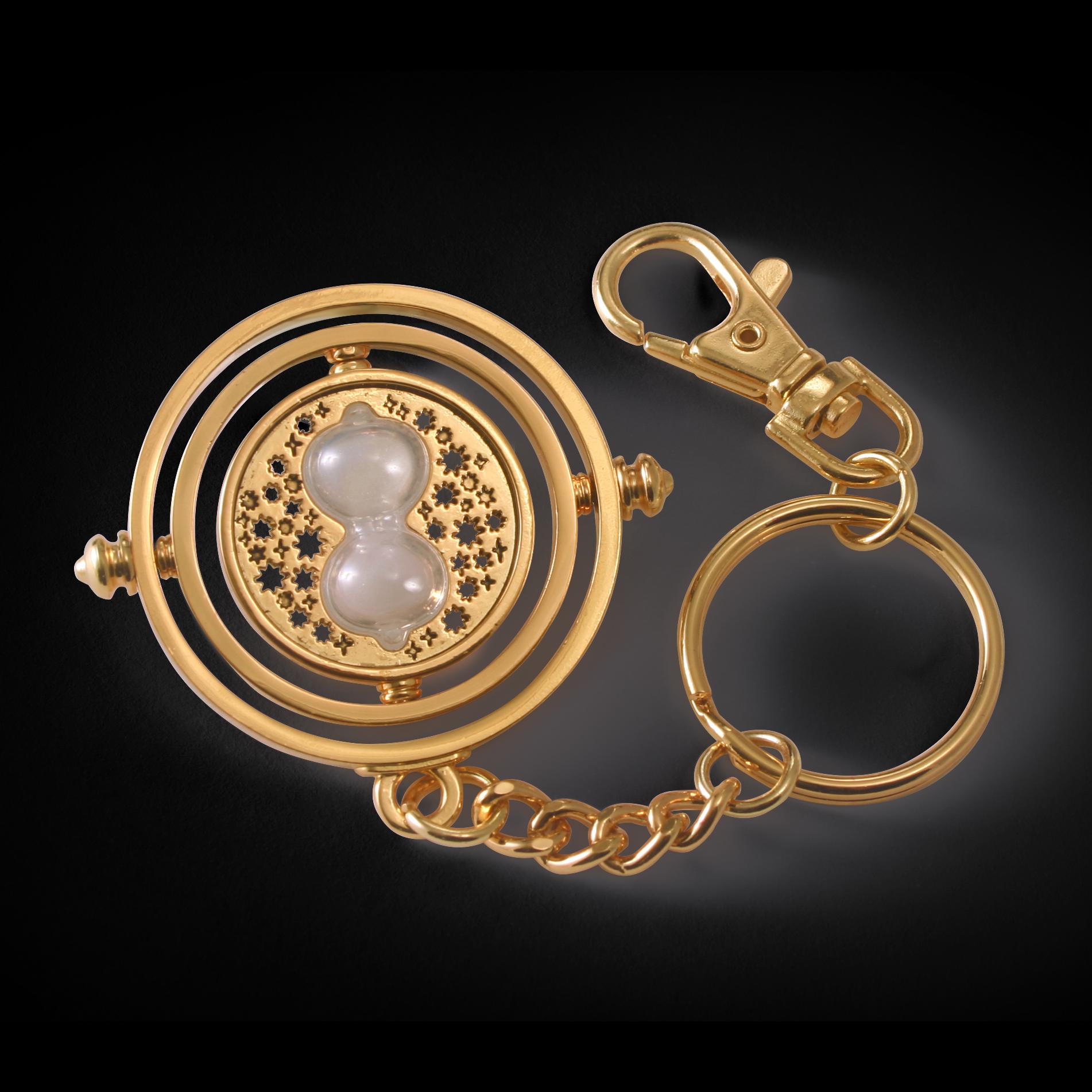 The Noble Collection Harry Potter Time Turner Keychain - 5in (13cm) Finely Detailed Hermione's Time Turner - Harry Potter Film Set Movie Props Gifts 4 cm Multicolor
