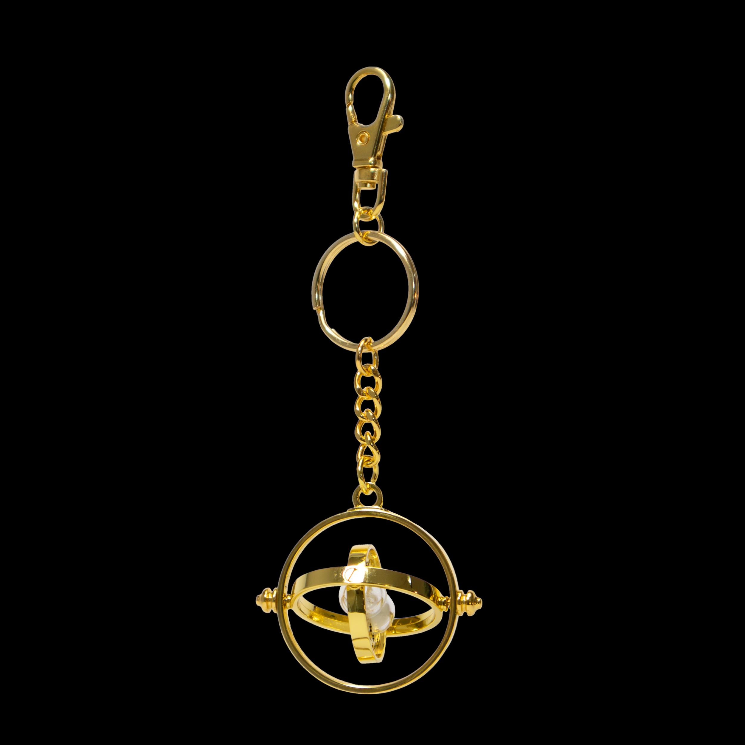 The Noble Collection Harry Potter Time Turner Keychain - 5in (13cm) Finely Detailed Hermione's Time Turner - Harry Potter Film Set Movie Props Gifts 4 cm Multicolor