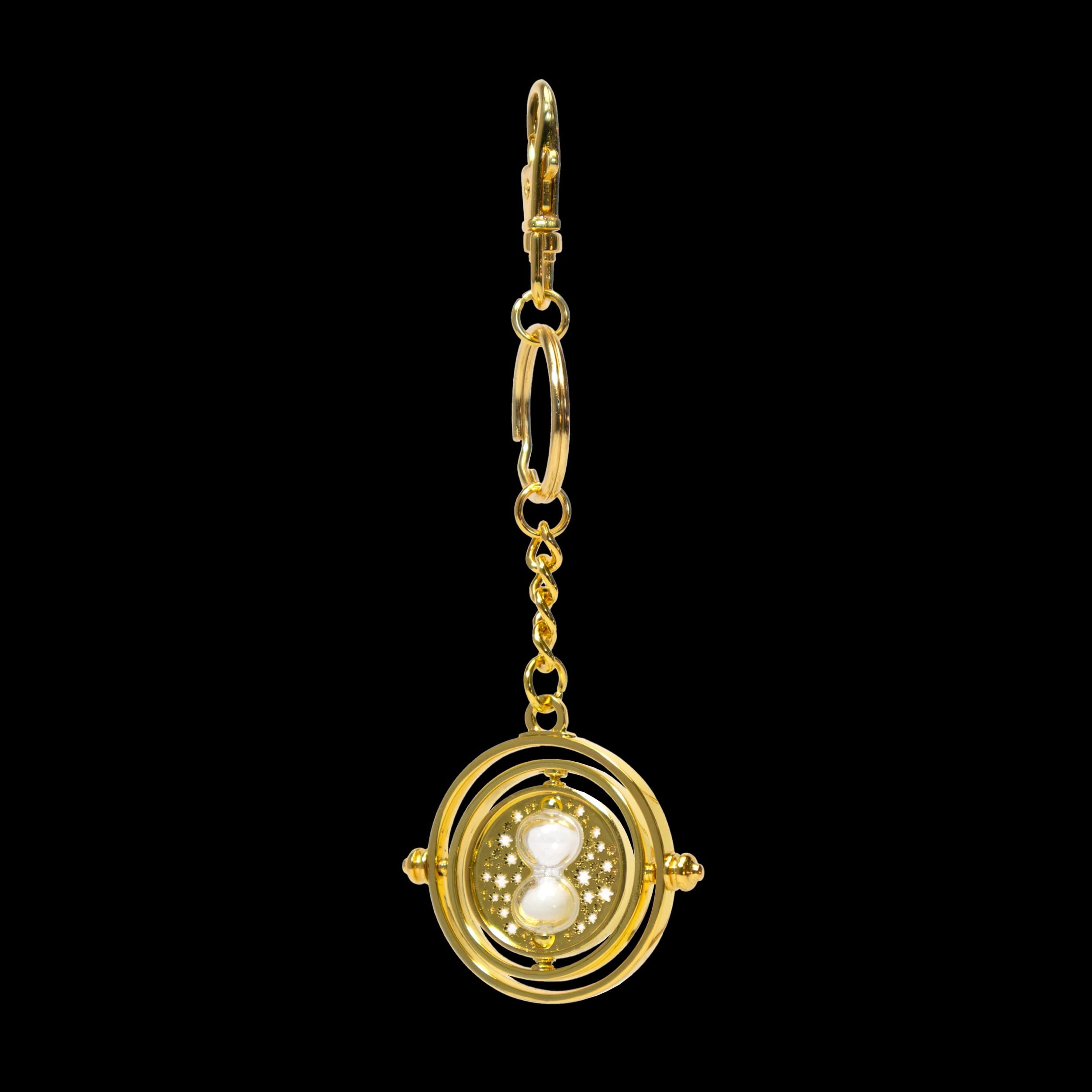 The Noble Collection Harry Potter Time Turner Keychain - 5in (13cm) Finely Detailed Hermione's Time Turner - Harry Potter Film Set Movie Props Gifts 4 cm Multicolor