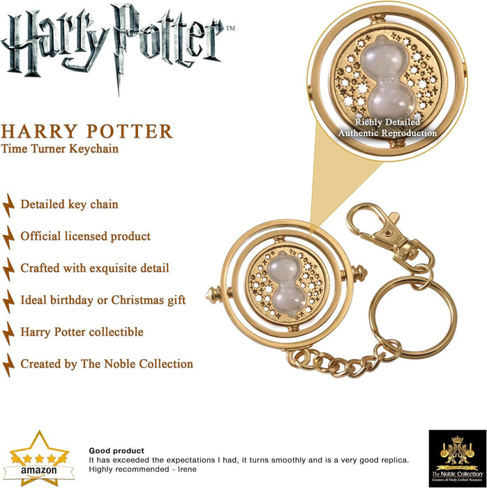 The Noble Collection Harry Potter Time Turner Keychain - 5in (13cm) Finely Detailed Hermione's Time Turner - Harry Potter Film Set Movie Props Gifts