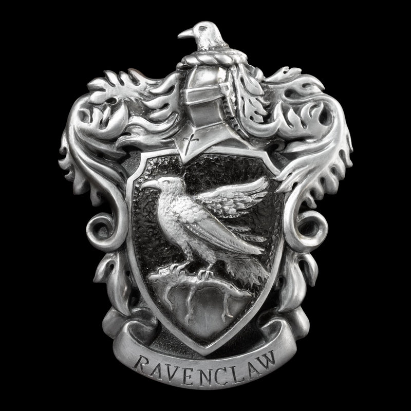 The Noble Collection Harry Potter Ravenclaw Crest Wall Art - 11in (28cm) Elegant Silver Resin Wall Plaque - Officially Licensed Film Set Movie Props Gifts