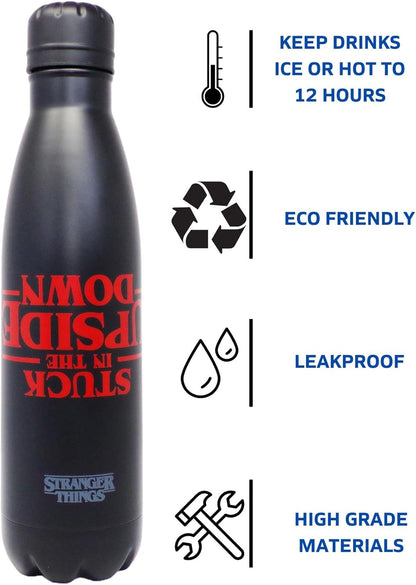 Pyramid Stranger Things - Stuck in the Upside Down Metal Drinks Bottle (MDB25388