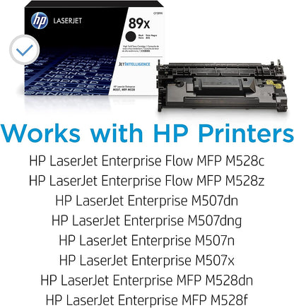 HP CF289X 89X High Yield Original LaserJet Toner Cartridge, Black, Single Pack