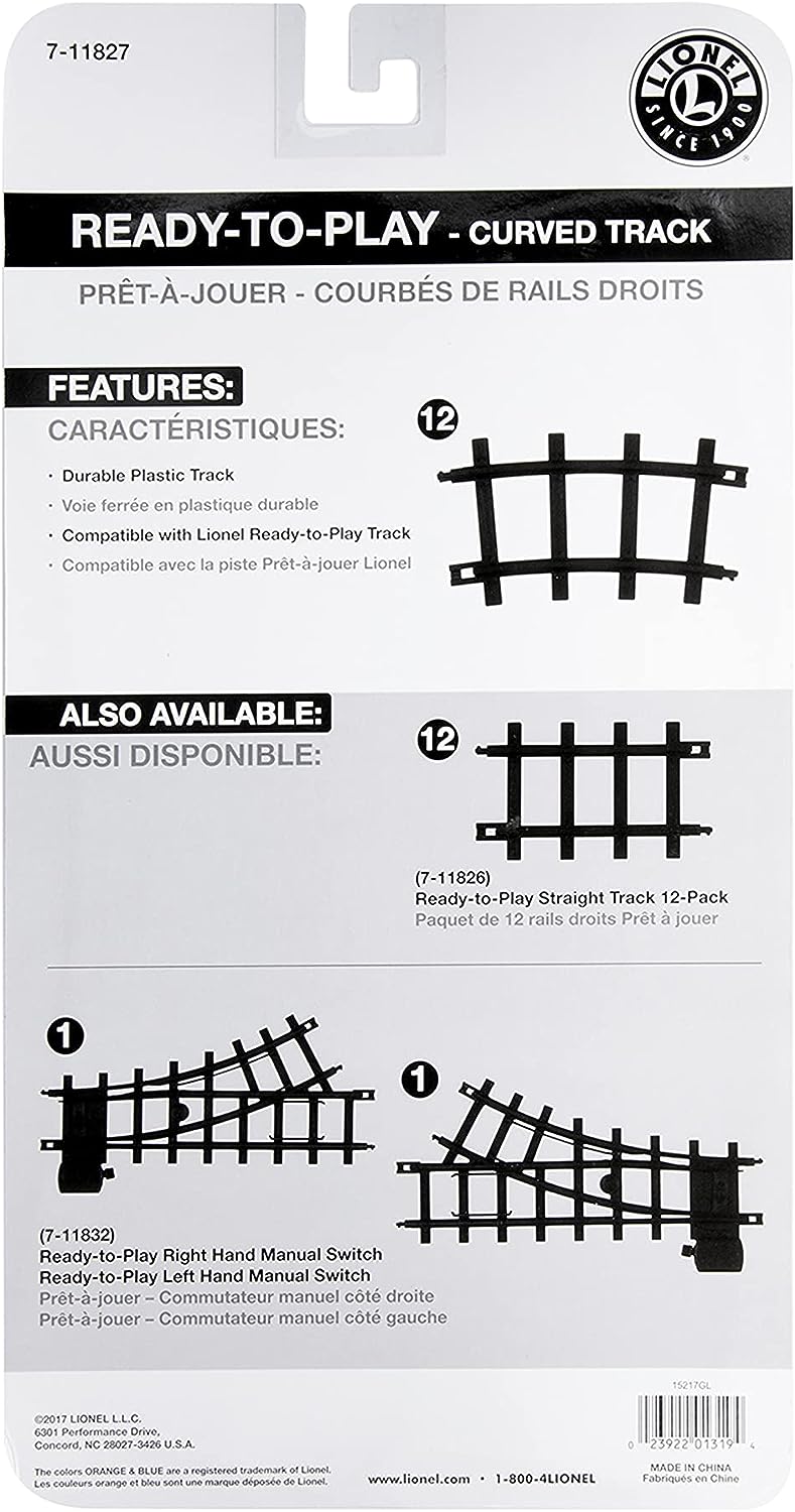 Lionel R7333 Ready To Play Curved Pack to Expand The Harry Potter Hogwarts Express Track, Black, 30.5 cm