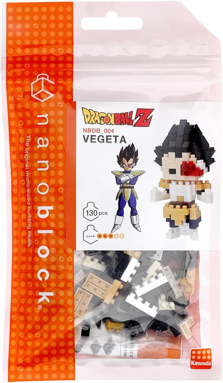 nanoblock - Vegeta , Character Collection Series Building Kit , White,130 pieces