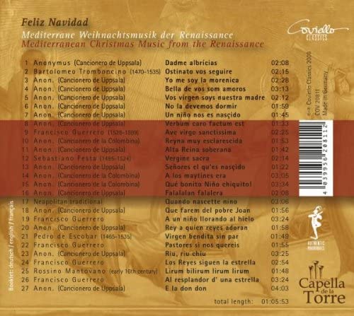 Feliz Navidad: Mediterranean Christmas Music fromm the Renaissance