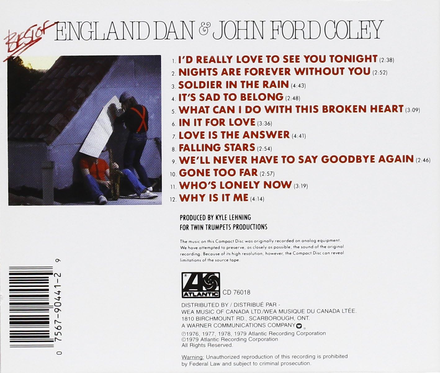 The Best of England Dan & John Ford Coley