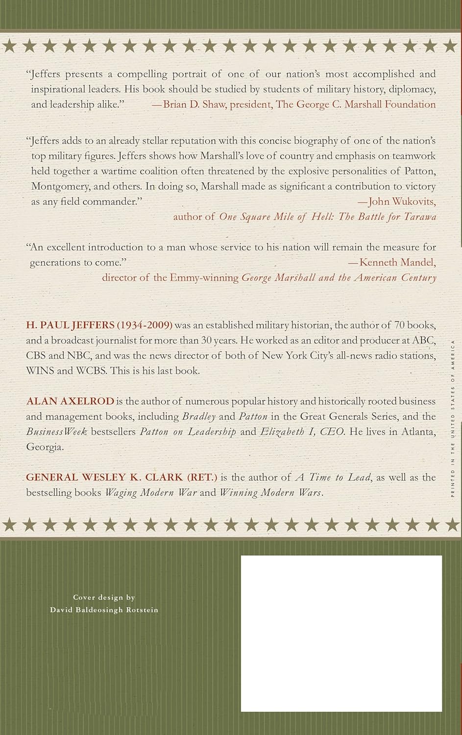 Marshall: Lessons in Leadership (Great Generals