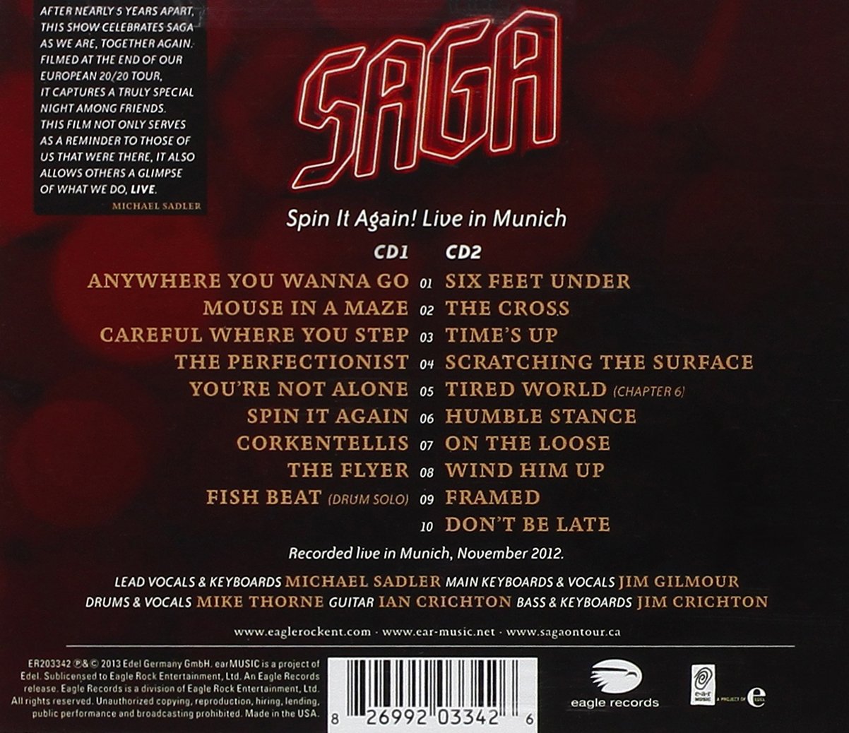Saga-Spin It Again - Live In Munich
