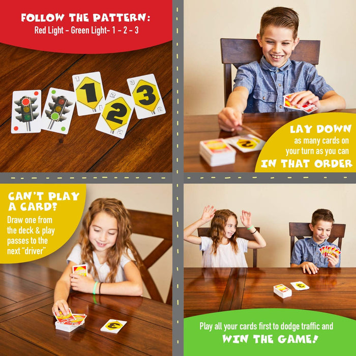Red Light Green Light: The Fast and Fun Card Game! | For 2-6 Players | Ages 5+