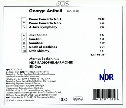 Piano Concertos 1 and 2, a Jazz Symphony (Oue, Ndr Po)