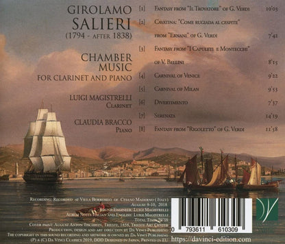 Salieri: Chamber Music For Clarinet & Piano