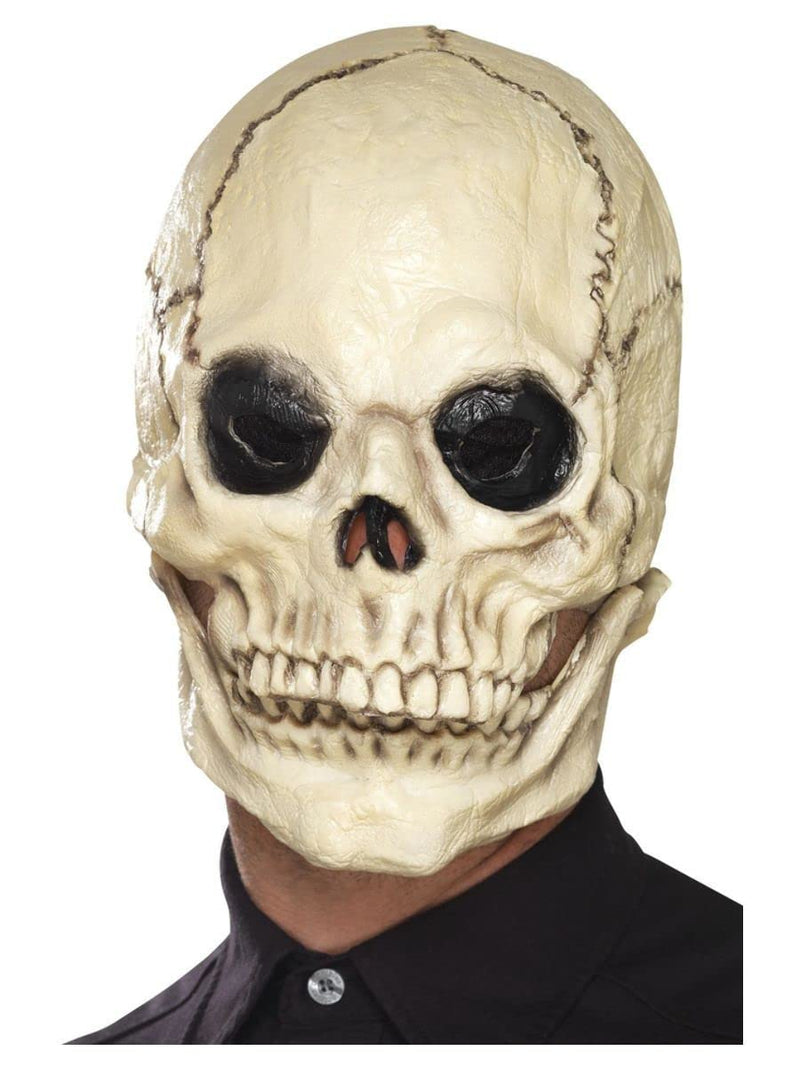 Smiffys Skull Mask, Foam Latex, White