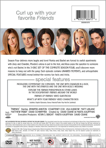 Friends: The Complete Fourth Season (25th Ann/Rpkg/DVD)